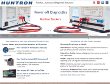 Tablet Screenshot of huntron.com